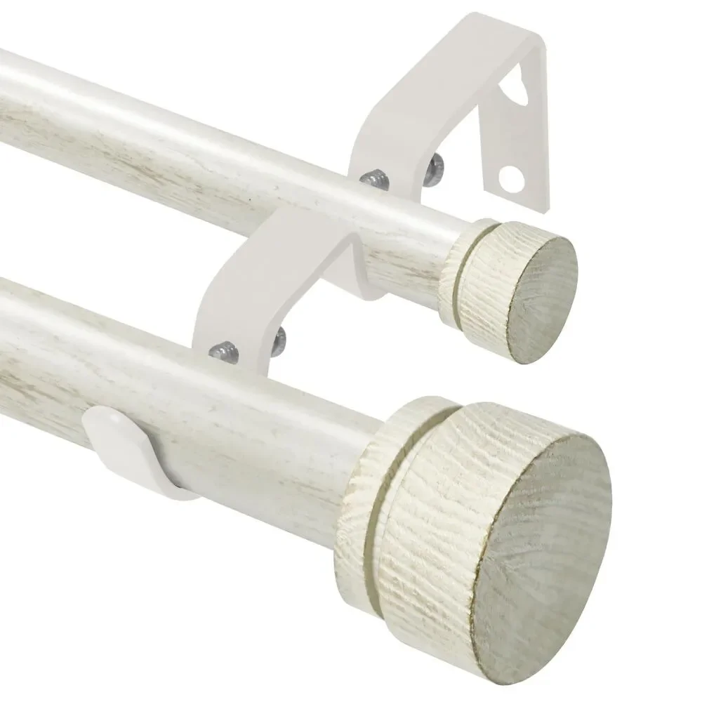 Double Curtain Rod for Windows 28 to 48 Inches, 1